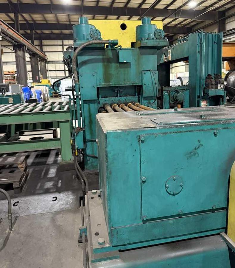 Used 74" x 0.375" x 60,000 Lb Herr Voss Cut To Length Line