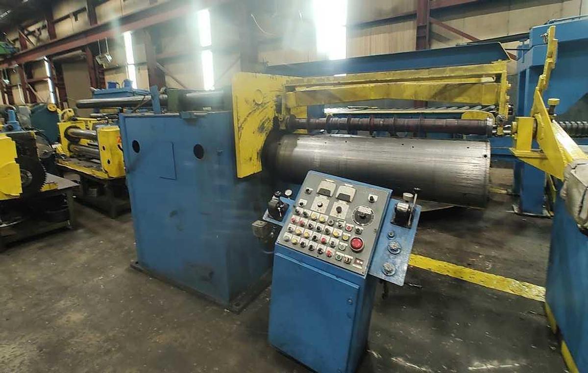 Used 60" x .188" x 40,000 Lb. Loopco Slitting Line