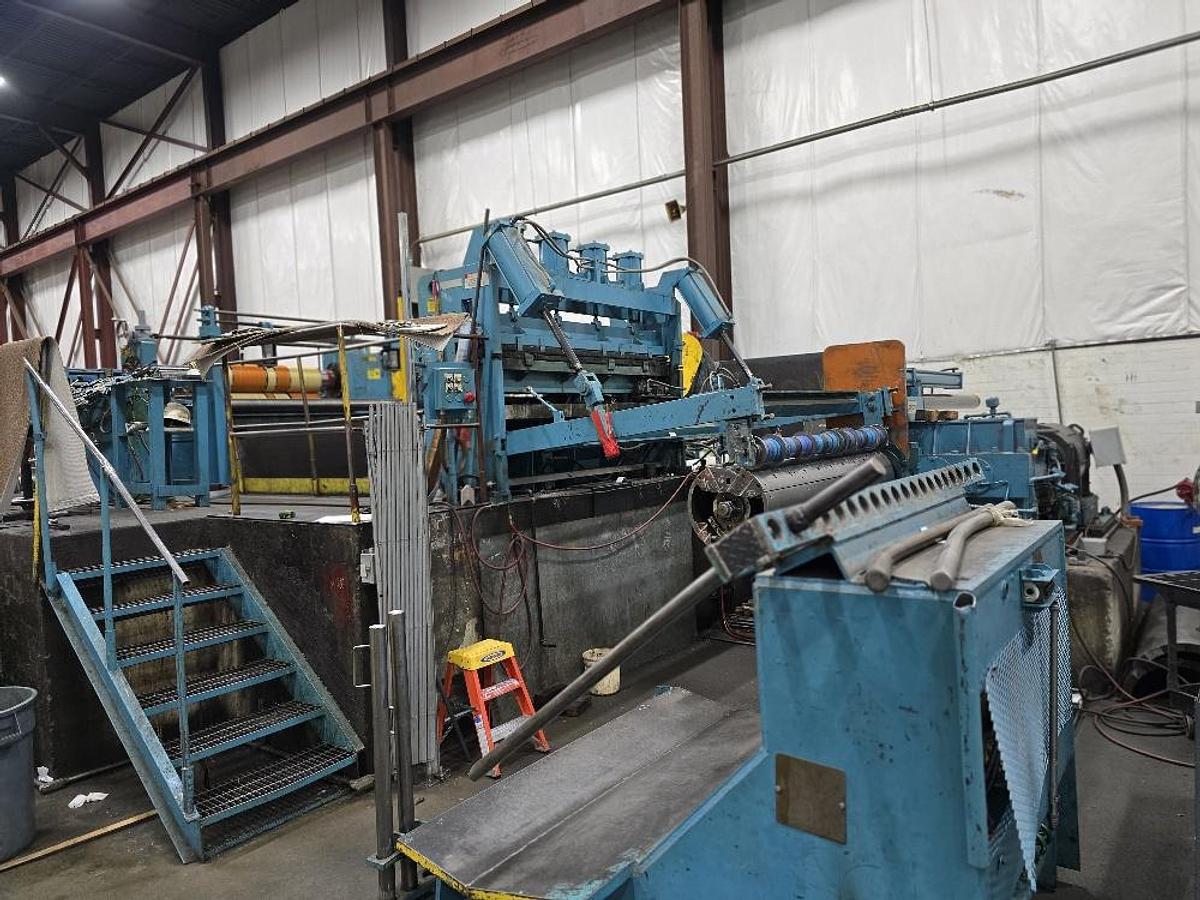 Used 72” X 50,000 Lb Loopco Slitting Line