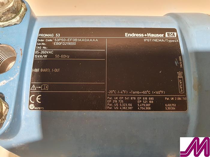 Used Endress & Hauser Promag P Din 50
