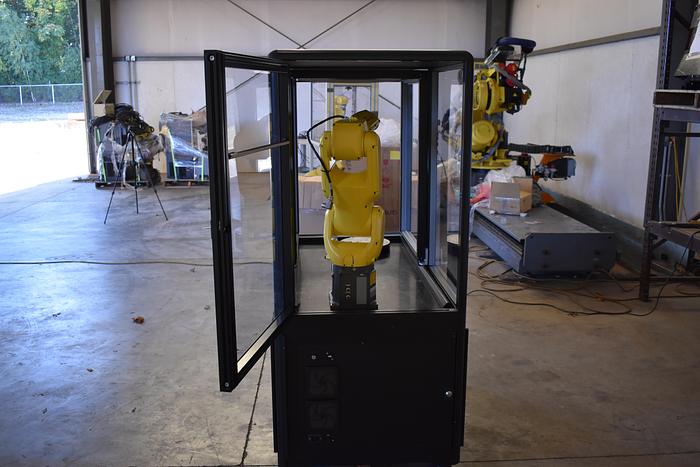 Refurbished FANUC LR Mate 200id Industrial Robot with R30ib controller - Custom Cell, Rotary Table