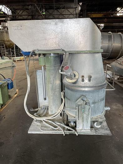 Used 250 LITER MISCHTECHNIK HOFFMAN PLANETARY MIXER WITH DISCHARGE RAM - S/S - JACKETED