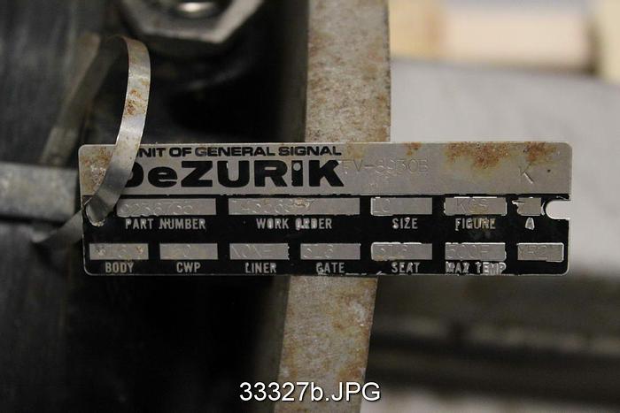 Unused Dezurik 9236735 10" Air Operated Knife Gate Valve #33327