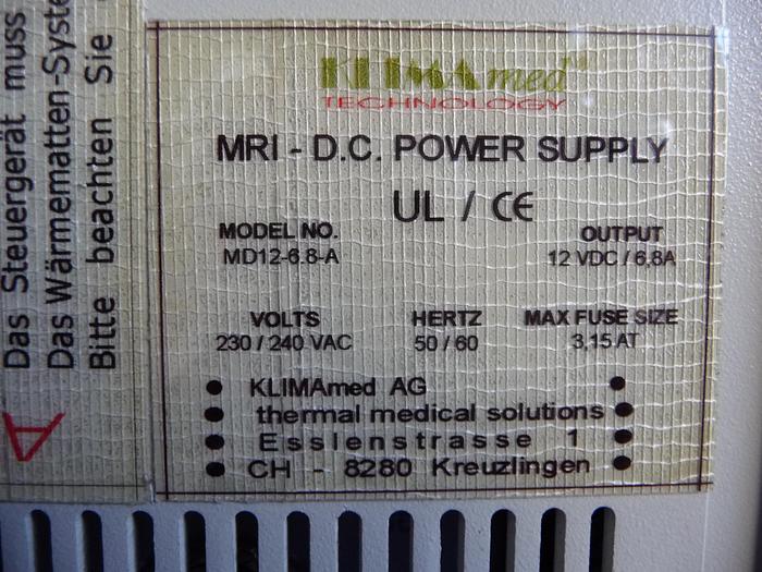 Gebraucht Klimamed MRI Thermomatte mit Steuerung