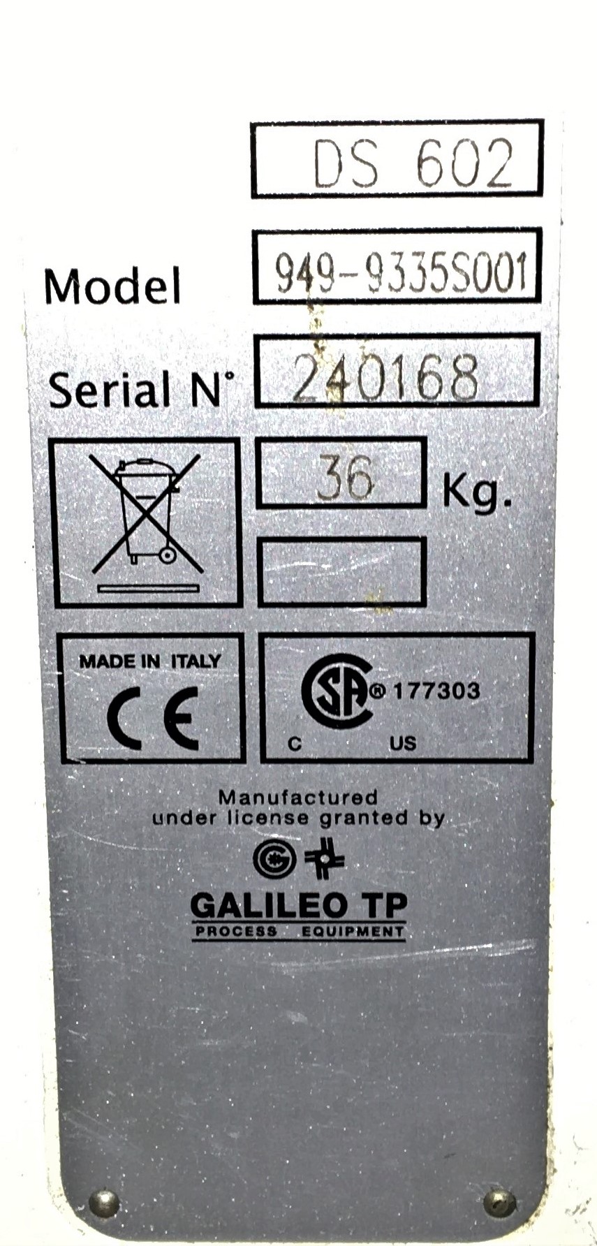 Used Agilent DS 602 Rotary Vacuum Pump - 17.6cfm