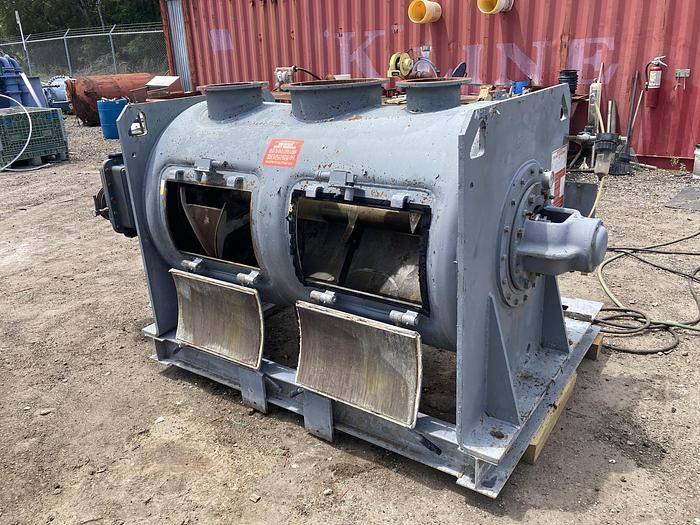 Used Used Littleford approximately 30 cubic feet carbon steel jacketed mixer