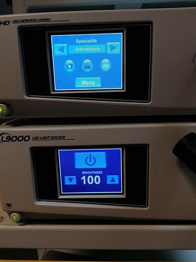 Gebraucht Endoskopieturm mit Kamera HD-Prozessor mit Kamerakopf, L9000 LED - Lichtquelle, Dokumentationssystem SDC Ultra HD