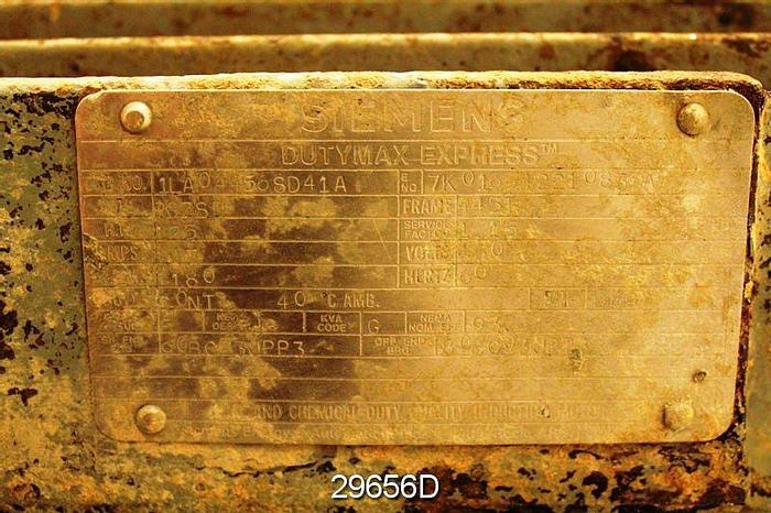 Used Siemens Rgzsd 125Hp AC Motor #29656