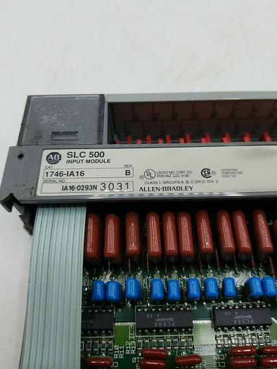 Used LOT OF 2 ALLEN BRADLEY SLC 500 INPUT MODULE 1746-IA16 Ser. B
