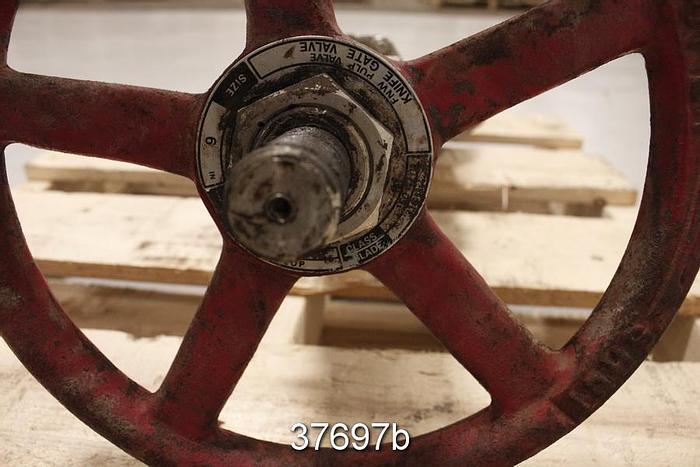 Used FNW 6" Hand Operated Knife Gate Valve #37697