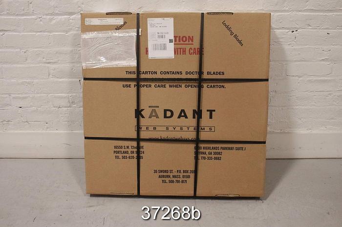 Used Kadant Doctor Blade, KF Biovick Super .075"x3x124 #37268