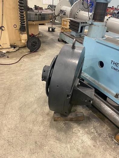 Used 6" Gray planer type horizontal boring mill, 86" X 218" Table, 200" X Travel, 109" Y Travel, 76" X 96" Air Lift Rotary Table, 50 Taper, 1000 RPM, 50 HP.