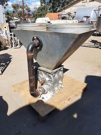 Used Valve, Rotary, Airlock, 12" x 12", C/st, 2 HP #S744827