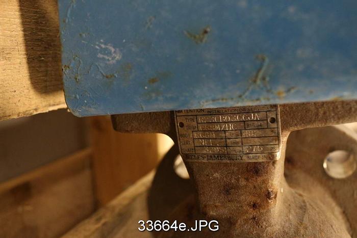 Used Neles Jamesbury R23CB03CCJA 3" Control V-Ball Valve #33664