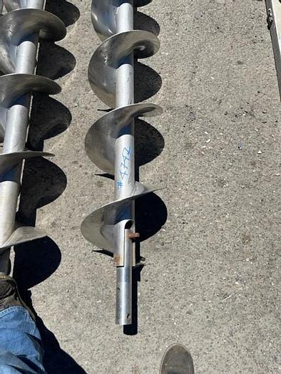 Used 12' Long x 12" Diameter Stainless Steel Auger Screw