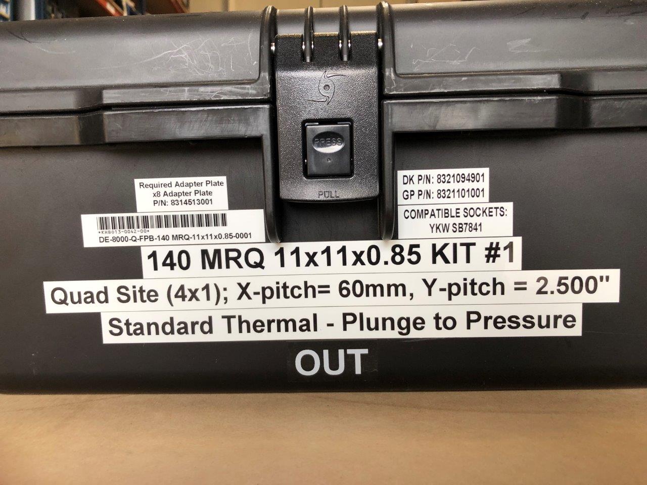 Used DELTA EDGE DE8000 TEST HANDLER KIT - Q-FPB - 140 MRQ 11x11x0.85-0001 QFN