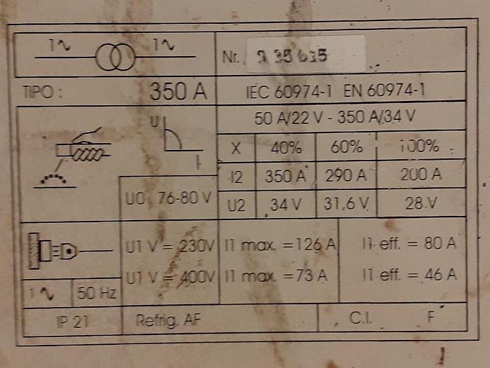 Usado Máquina soldar AIR LIQUID