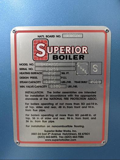 150 PSI Boiler - NEW from Superior Boilers