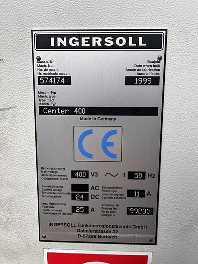 Buone Elettroerosione a Tuffo Cnc INGERSOLL CENTER 400