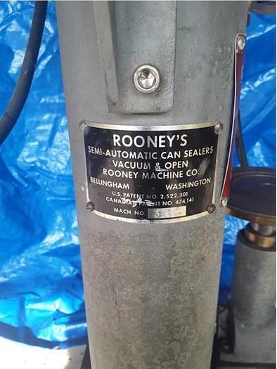 Used Rooney Semi Automatic Can Seamer