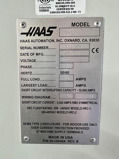 Used 2018 HAAS ST-10 CNC Turning Center