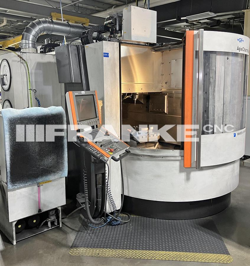 Used 2010 MIKRON MILL MIKRON HSM 500 high speed VMC 30,000 rpm with dust extraction