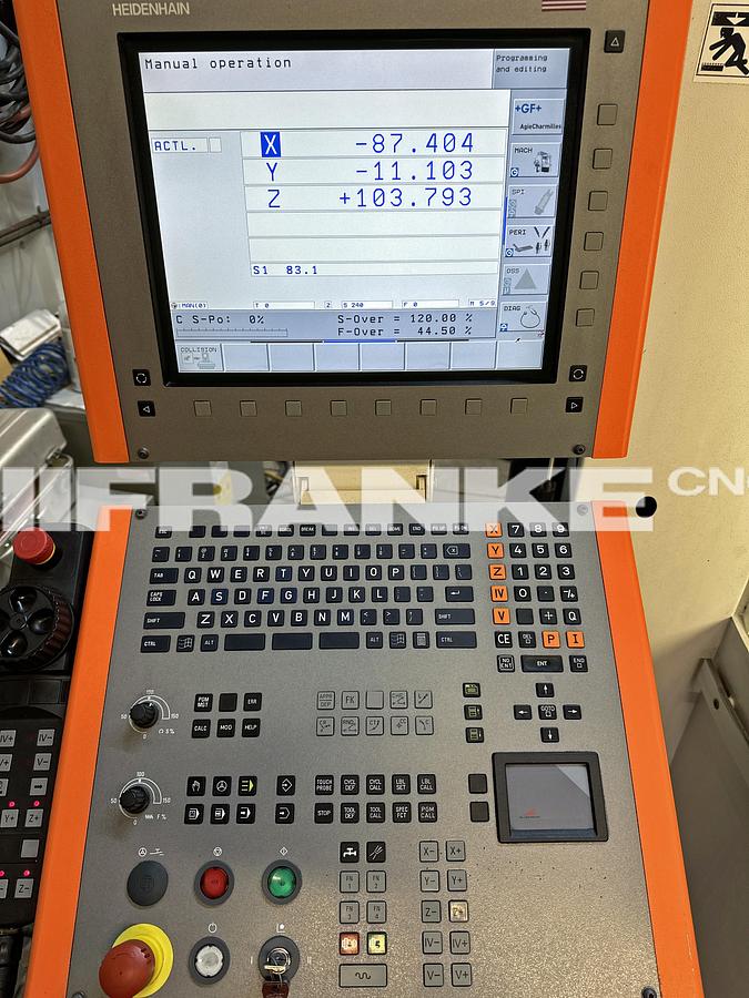 Used 2010 MIKRON MILL MIKRON HSM 500 high speed VMC 30,000 rpm with dust extraction