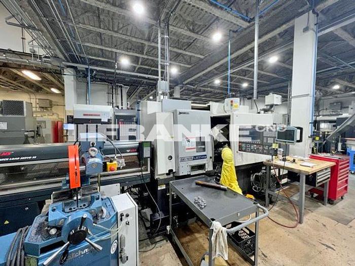 Used 2018 OKUMA GENOS L300-MYW-e CNC Lathe with Sub Spindle
