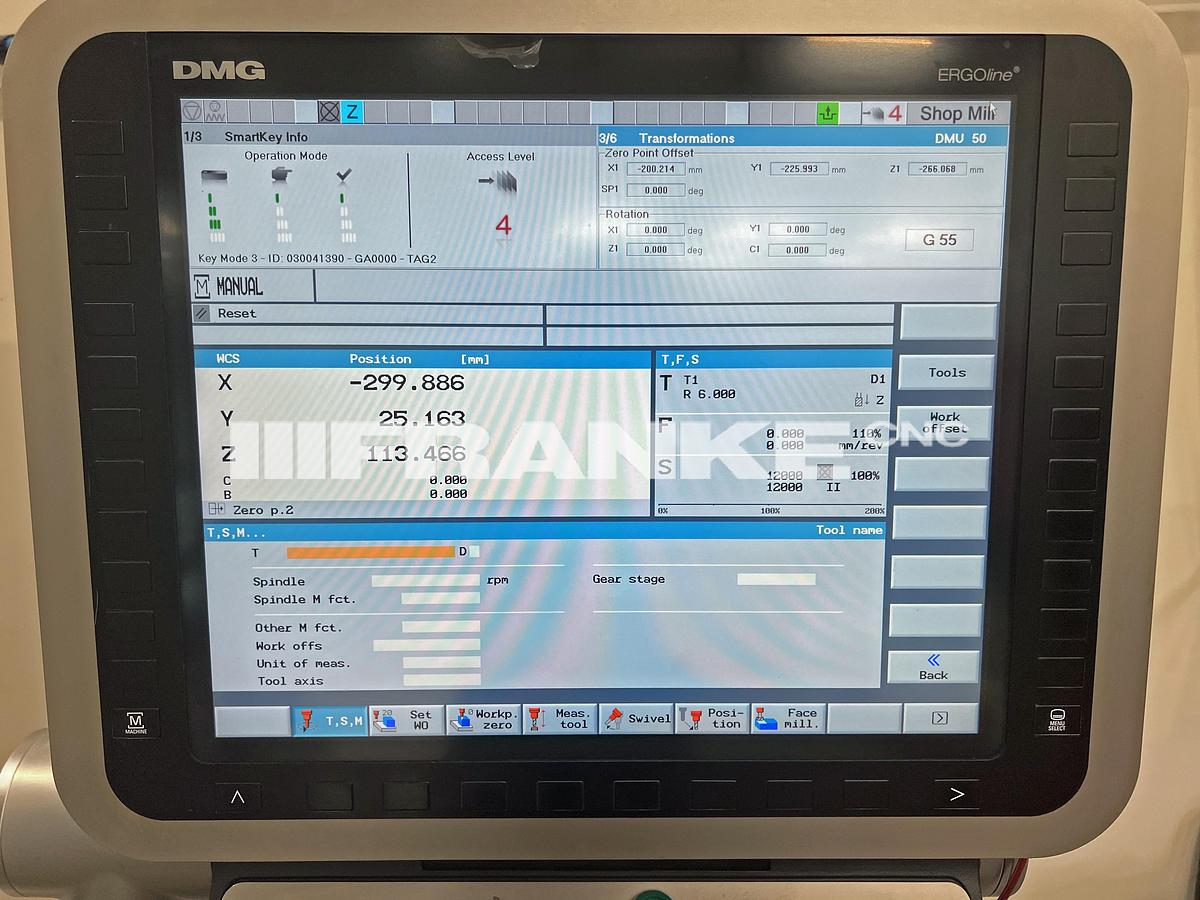 Used 2012 DMG MORI 2nd gen DMU 50 full 5-Axis VMC loaded with automation prep !