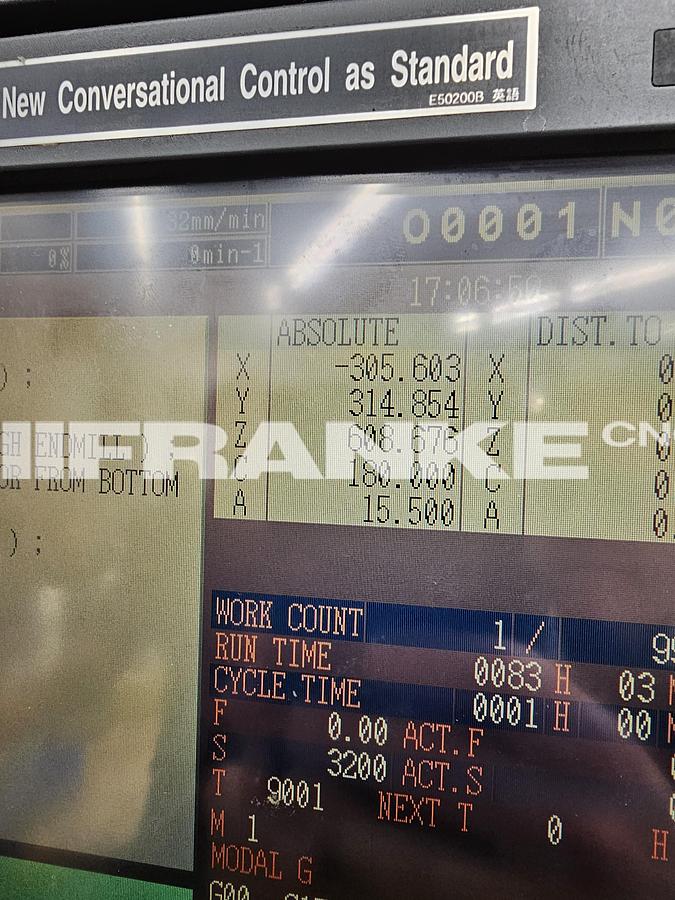 Used 2001 MORI SEIKI GV-503/5AX 5-Axis machining center