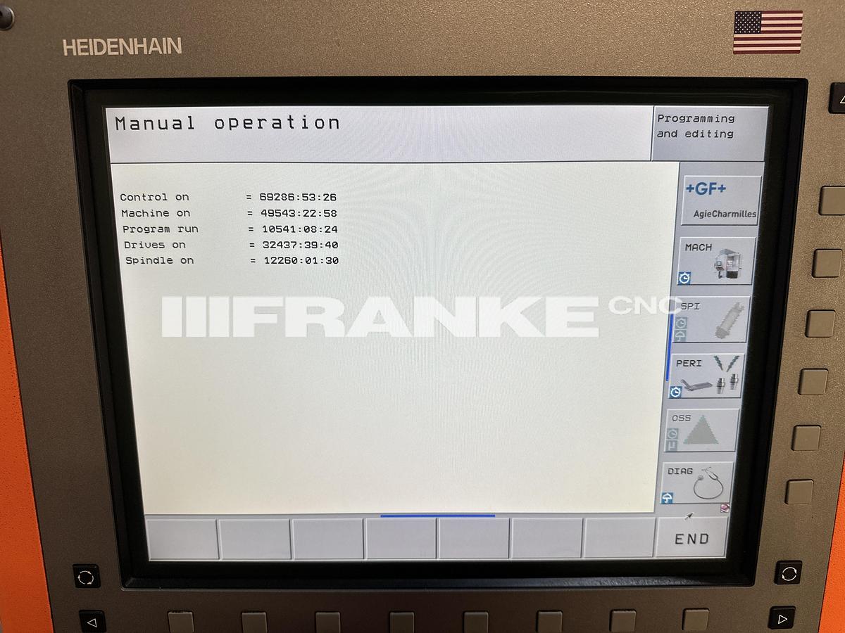 Used 2010 MIKRON MILL MIKRON HSM 500 high speed VMC 30,000 rpm with dust extraction