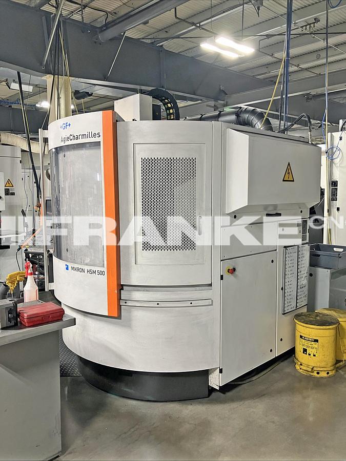 Used 2010 MIKRON MILL MIKRON HSM 500 high speed VMC 30,000 rpm with dust extraction