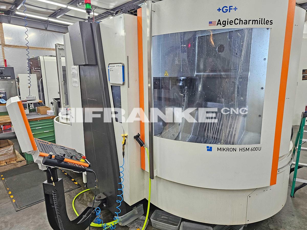 Used 2011 MIKRON MILL HSM 600U 5-Axis with 7 pallets, CTS, 24k RPM, 50 ATC