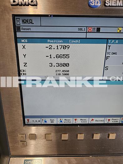 Used DMG MORI DMU50 5-Axis VMC 840D control *mint* condition