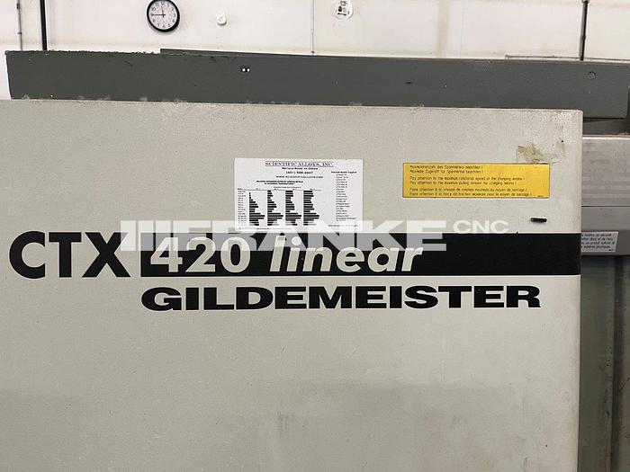 Used 2004 GILDEMEISTER CTX 420 linear