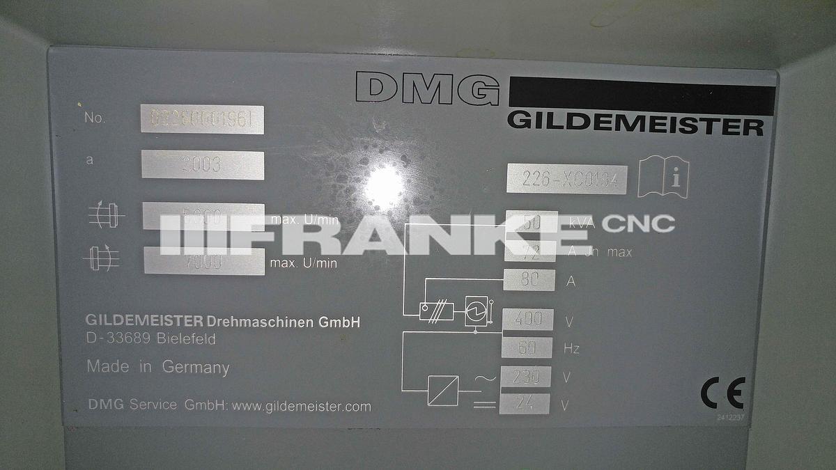 Used 2003 DMG GILDEMEISTER CTX 420 linear CNC lathe with C & Y Axes