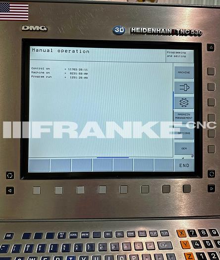 Used 2007 DMG MORI DMU 50 eVo linear full 5-Axis only 1,251 prototype hours, automation prep!