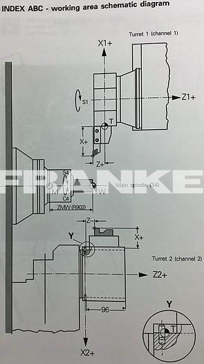 Used 2004 INDEX ABC production turning machine