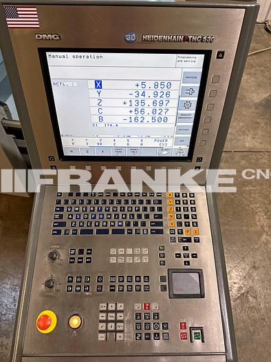 Used 2007 DMG MORI DMU 50 eVo linear full 5-Axis only 1,251 prototype hours, automation prep!