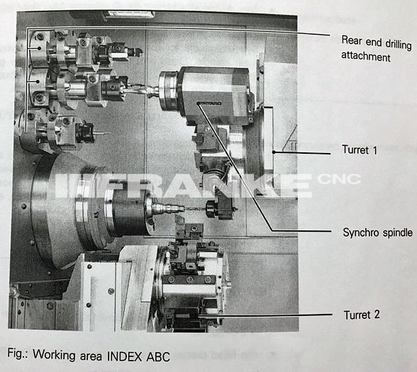 Used 2004 INDEX ABC production turning machine