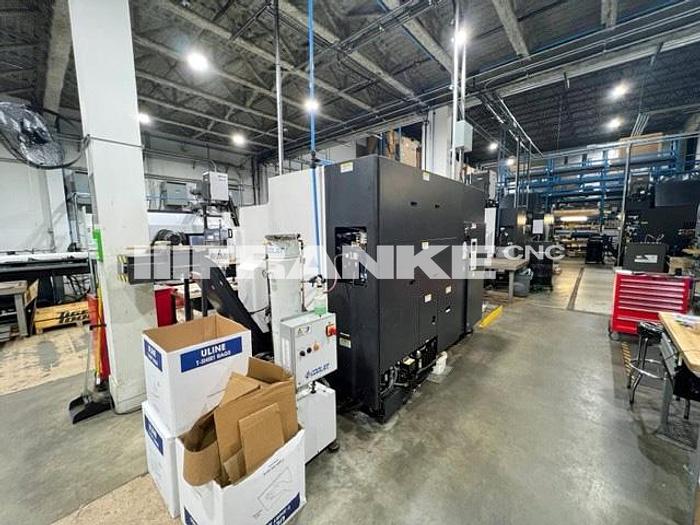 Used 2018 OKUMA GENOS L300-MYW-e CNC Lathe with Sub Spindle
