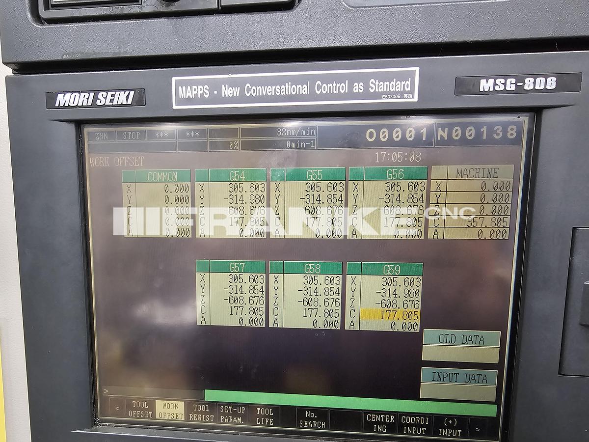 Used 2001 MORI SEIKI GV-503/5AX 5-Axis machining center