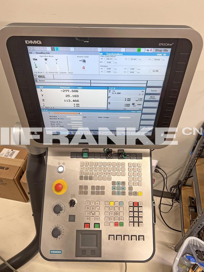 Used 2012 DMG MORI 2nd gen DMU 50 full 5-Axis VMC loaded with automation prep !