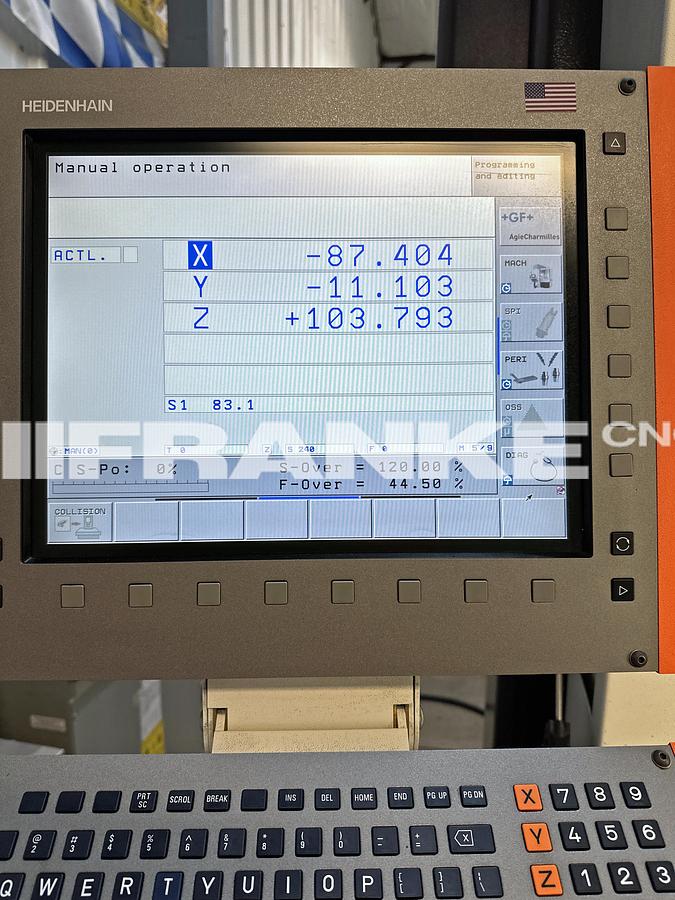 Used 2010 MIKRON MILL MIKRON HSM 500 high speed VMC 30,000 rpm with dust extraction