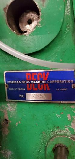 Used 62" BECK ROTARY KNIFE SHEETER W/ BELT OUTPUT CONVEYOR