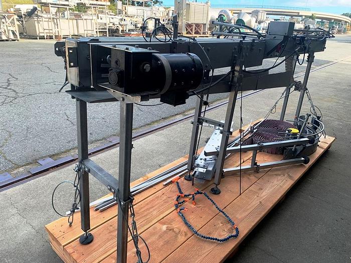 Used Conveyor, Belt, 3.25" X 16', S/st, 90 Deg Turn #S744441