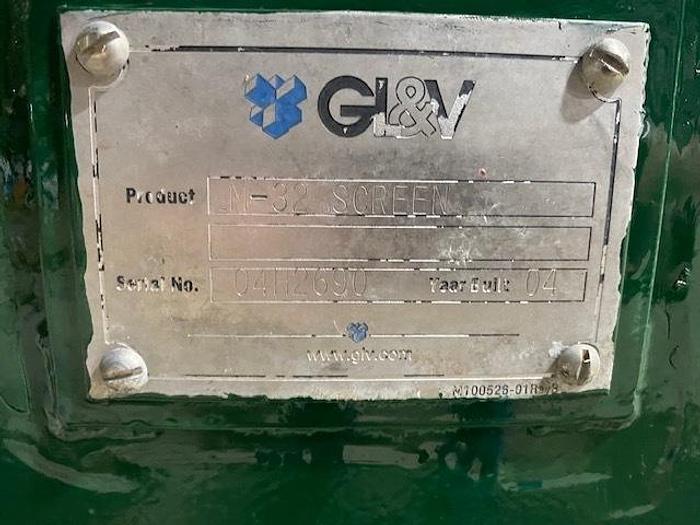 Used GL&V MODEL M - 32 HORIZONTAL PRESSURE SCREEN WITH MOTOR