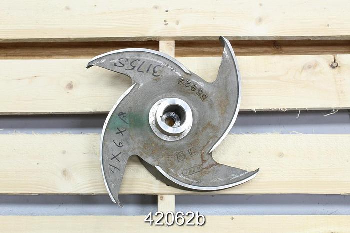Used Goulds 3175 4x6x18 4-Vane 17.25" Stainless Steel Impeller #42062
