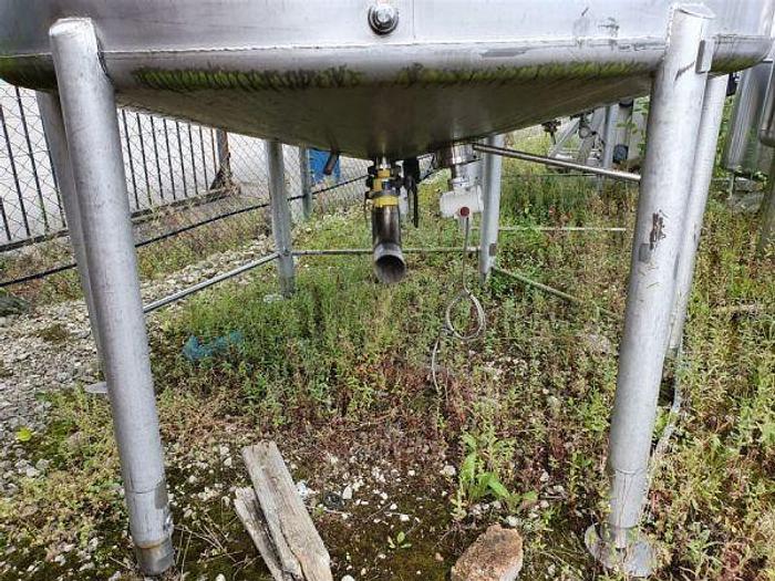 Used APV 1,500 Gallon St Steel Tank with Gate Agitator