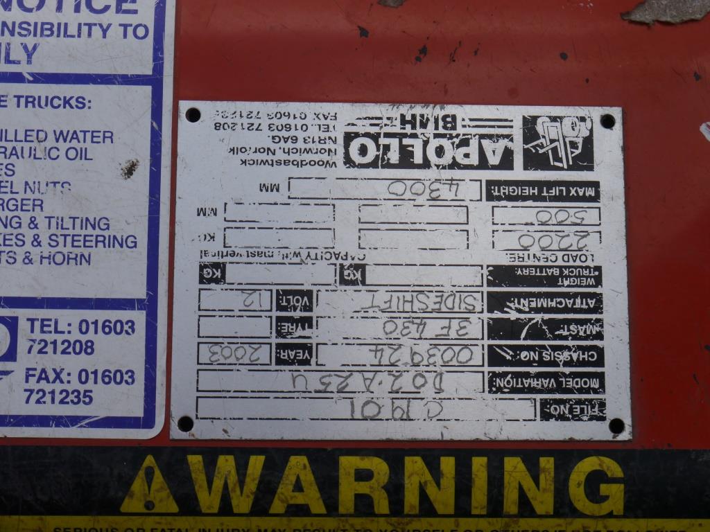 Used Nissan 25 Forklift